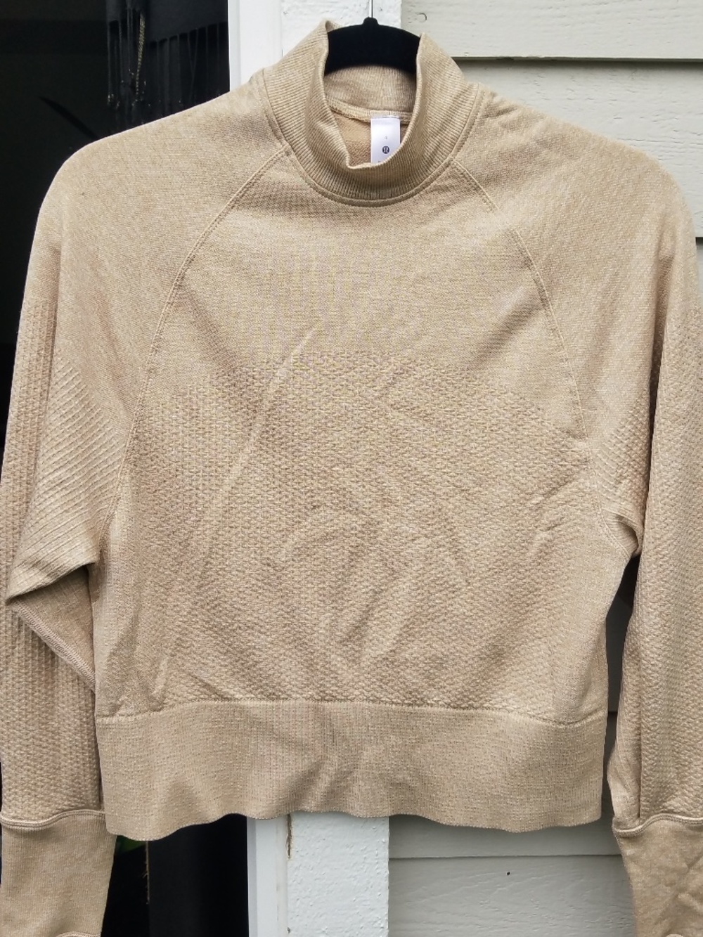 Lululemon Size 4 Mock Neck Dolman Sleeve Wool mix Sweater